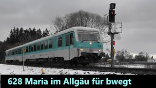 🆕BR628 Maria unterwegs für bwegt ex Westfrankenbahn im Allgäu in Kißlegg amp Wangen 10122023 [upl. by Merrie528]