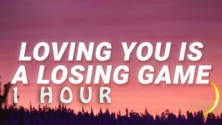 1 HOUR  Duncan Laurence  Loving You Is A Losing Game Lyrics Arcade [upl. by Ramahs]