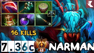 NARMAN  Weaver Pos 4  16 kills  736c  Immortal Dota 2 Pro Plays [upl. by Velma544]