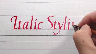 Italic Calligraphy Tutorial Italic Styling  Step to Step to Modify and Upgrade your Letters [upl. by Arahahs]