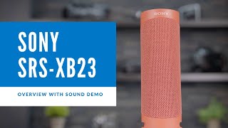 Sony Bluetooth Speaker SRSXB23 Overview With Sound Demo [upl. by Bael299]