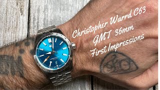 Christopher Ward C63 GMT 36MM First Impressions [upl. by Ajet]