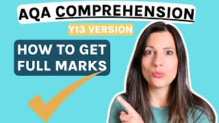 AQA Biology Y13 PAPER 2 version How to get 15 marks on the COMPREHENSION [upl. by Bray650]