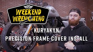 Kuryakyn Precision Frame Cover Install [upl. by Anirtac387]