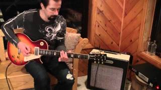 Brunetti Singleman Amp amp Taxi Drive Effect 1959 Gibson Les Paul Demo wwweddievegascom [upl. by Erdnuaed]