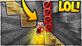 Fake STAIRS Troll  Minecraft Catching Hackers Trolling [upl. by Aillicec]