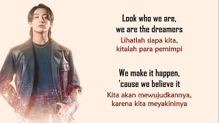 Jungkook  Dreamers FIFA World Cup Qatar 2022 Official Soundtrack  Lirik Terjemahan Indonesia [upl. by Gerkman]