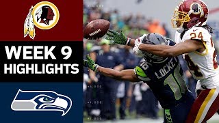 Redskins vs Seahawks  NFL Week 9 Game Highlights [upl. by Rhona257]