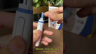 Cara Menggunakan Lancing Device BeneCheck Prime  Cara Penggunaaan Pen Lancet [upl. by Aneerehs479]