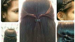 ❤️5 Easy Hairstyles in 1 min Simple Everyday Hairstyles for girls at home for college work school [upl. by Fezoj]