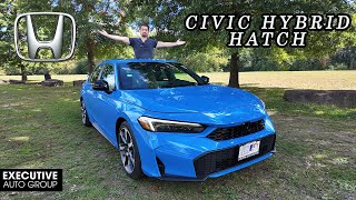 2025 Honda Civic Hybrid Touring Hatchback  Most Efficient Civic Ever [upl. by Eednac693]