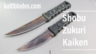 Williams Blade Design  Shobu Zukuri Mini Kaiken 35 inch fixed blade  by TRC Knives [upl. by Allisirp642]