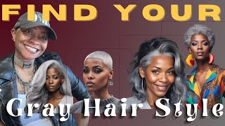 How to Visualize Your Gray Hair Journey with AI  Stunning Styles for 50 [upl. by Ycrep]