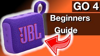 Beginners Guide JBL GO4 portable Bluetooth speaker How to instructions manual [upl. by Aokek52]