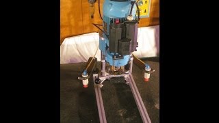 Hettich Blue Max Hinge Boring Machine Demo How To  cabinet drilling borer drill [upl. by Arakahs110]