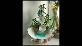 Seashell decoration ideas  Recycling crafts  beautiful ways with seashell artwork [upl. by Rumpf]