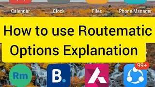 How to use Routematic  How to Cancel Trip and more options Explanation [upl. by Shaper974]