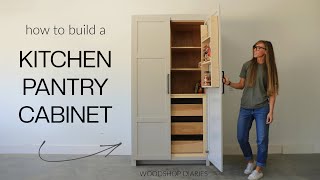 How to Build a Kitchen Pantry Cabinet  Larder Cupboard [upl. by Germain45]