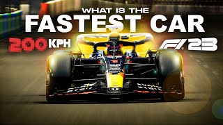 Which F1 23 Car Has The Highest Top Speed [upl. by Dremann790]