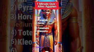 Bist du ein ÄgyptenExperte 🏺 Teste dein Wissen im Quiz über das Alte Ägypten HistoryFlash [upl. by Aiuqenehs]