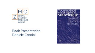 Book presentation Bounded Knowledge Doctoral Studies in Egypt [upl. by Hughmanick]