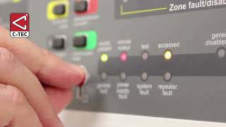 CTec  How to Silence and Reset a CFP Conventional Fire Alarm Panel [upl. by Okeim240]