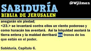 45 Libro de Sabiduría Completo Biblia Católica de Jerusalén Hablada [upl. by Brink]