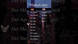 Englische MonateQuiz [upl. by Onil]