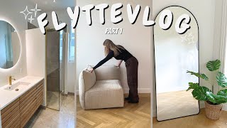 FLYTTEVLOG DEL 1  Flytter ind unboxer møbler og bolighaul mm [upl. by Eelreveb687]