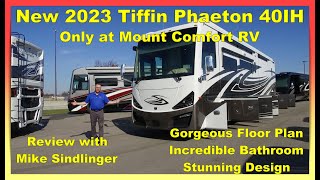 Brand New 2023 Tiffin Phaeton 40IH Review  Mount Comfort RV [upl. by Kornher]