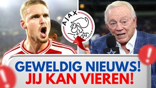 NET AANGEKONDIGD GEWELDIG NIEUWS JIJ KAN VIEREN NIEMAND VOOR AJAX LAATSTE AJAXNIEUWS [upl. by Eiram]