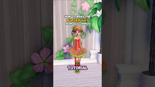 how to do BURGER HAT HACK on DRESS TO IMPRESS  Tutorial dresstoimpress roblox dti [upl. by Nerita]