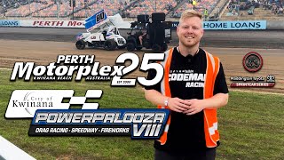 POWERPALOOZA VIII  Perth Motorplex Maddington Toyota Sprintcar Series [upl. by Ilrebmik]