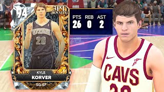 DIAMOND KYLE KORVER IS THE BEST OFFENSIVE CARD IN NBA2K25 MyTeam [upl. by Ayrb]