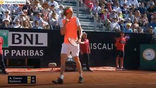 Djokovic vs Zverev Rome 2017 Final Highlights HD [upl. by Acinelav]