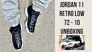 Air Jordan 11 Retro Low 7210 Unboxing and On Feet Review [upl. by Novert]