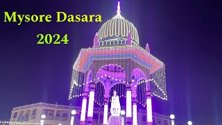 Mysore Dasara Lighting 2024Awesome experience on day 1 of lightingMysore dasara day 110 [upl. by Lori]