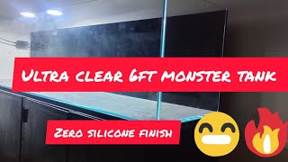 6ft ultra clear monster aquarium build out [upl. by Brandtr524]