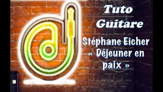 Tuto avec Tabs quotDéjeuner en paixquot de Stéphane Eicher [upl. by Curtis]