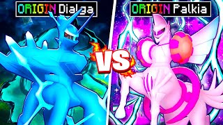 ORIGIN Dialga Vs ORIGIN Palkia in Minecraft PIXELMON [upl. by Anilram]