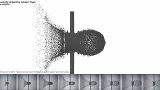 Hypervelocity Impact Simulation vs Experiment [upl. by Arbmat]