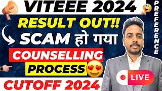 Scam🚨  VITEEE Result 2024 out   VIT Counselling Process 2024  VIITEEE Cutoff 2024 VITEEE 2024 [upl. by Gnuh18]