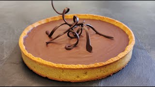 Tarte au chocolat sans gluten et sans lactose  Glutenfree amp lactosefree chocolate tart [upl. by Knipe535]