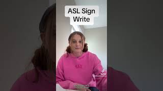 Learn How To Sign quotWritequot in ASL for Beginners  American Sign Language shorts [upl. by Barcellona]