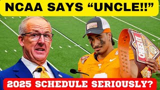 NCAA SAYS quotUNCLEquot SEC 2025 SCHEDULE TENNESSEE FOOTBALL SEC FOOTBALL VOLS FOOTBALL VANDERBILT [upl. by Suivatna]