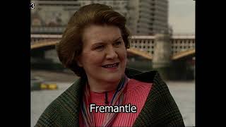 Dame Patricia Routledge  Interview  Mavis Nicholson  Actor  River Thames  1992 [upl. by Karlyn]