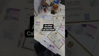 Malayalam Attestation services in abu Dhabi  Indian Attestation  uae embassy or mofa Attestation [upl. by Anahsohs]