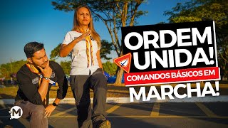 ORDEM UNIDA  COMANDOS BÁSICOS EM MARCHA [upl. by Eleph786]