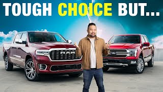 2024 Ford F150 vs 2025 Ram 1500  Best Full Size Truck Comparison and Tow Test [upl. by Ynnoj794]