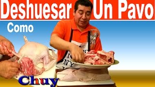 COMO DESHUESAR UN PAVO AL HORNO RECETA para navidad y año nuevo relleno fruta y carne 14 [upl. by Enyamrahc883]